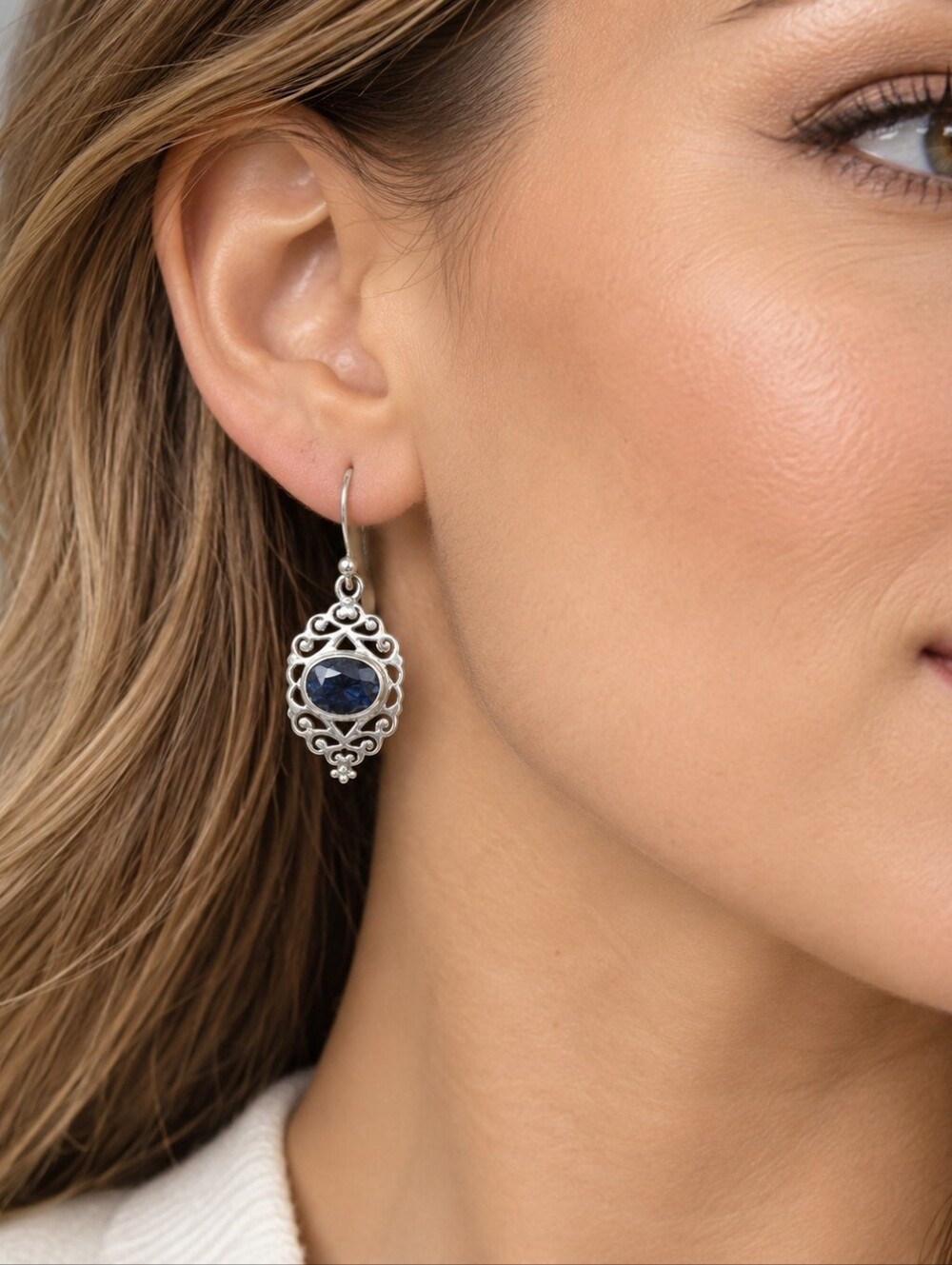 Blue Saphire earrings